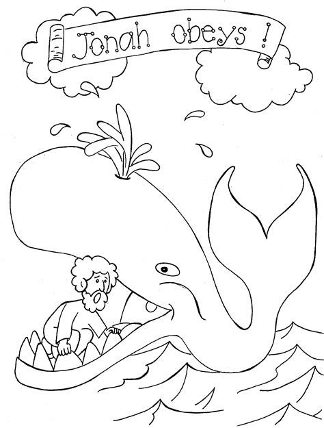 Jonah Printable Coloring Pages